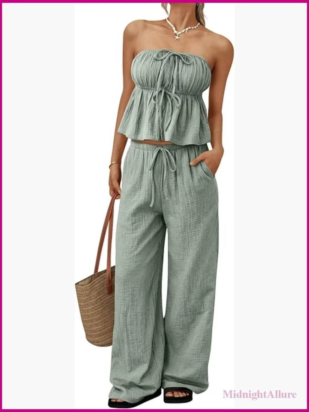 2 Piece Set Women Summer Vacation Beach Outfit Lounge Matching Casual Clothes
